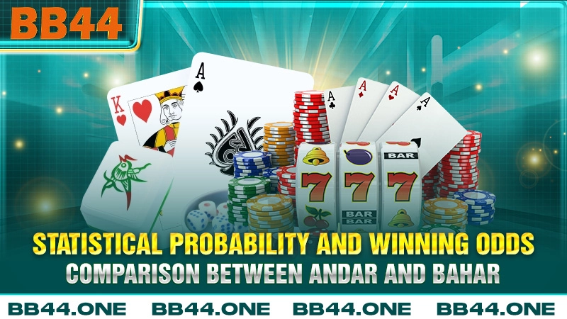 Probability and winning odds comparison between the Andar and Bahar sides