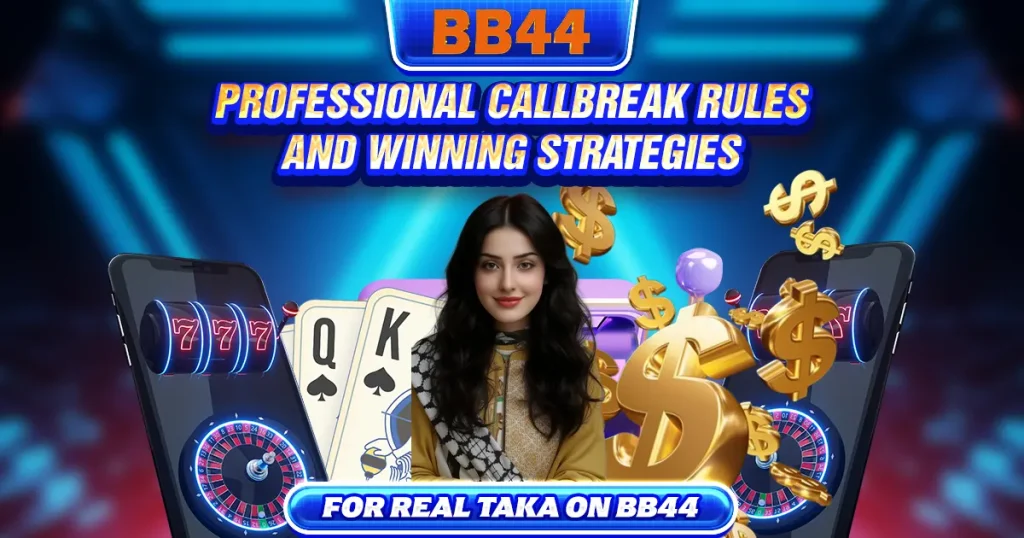 Professional Callbreak rules and winning strategies for real Taka on BB44 Bangladesh