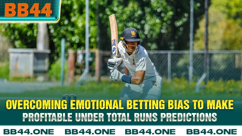 Overcoming emotional betting bias to make profitable under total runs predictions