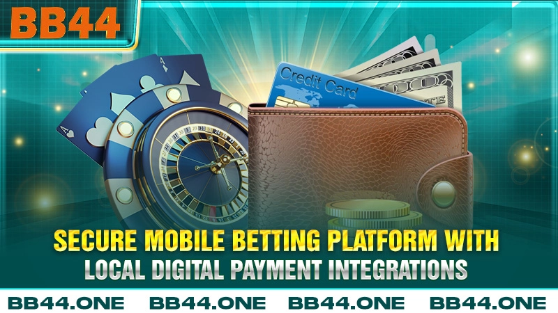 Secure mobile betting platform with local digital payment integrations