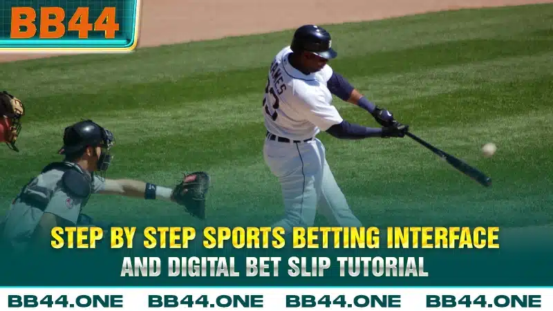 Step by step sports betting interface and digital bet slip tutorial