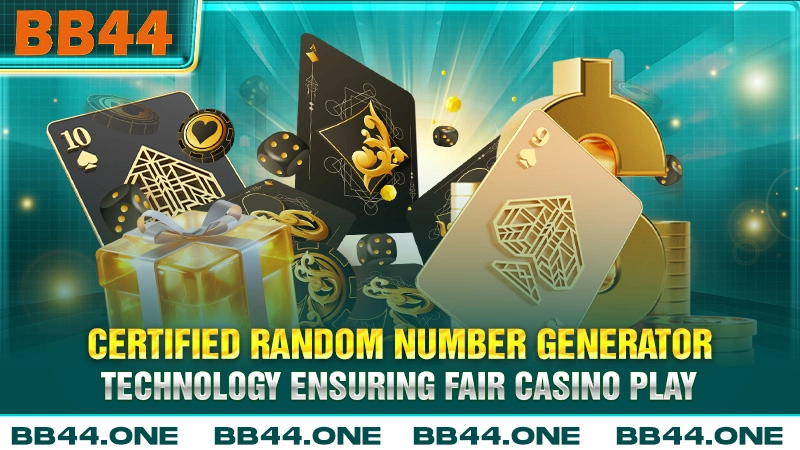 Certified Random Number Generator technology ensuring fair casino slot play